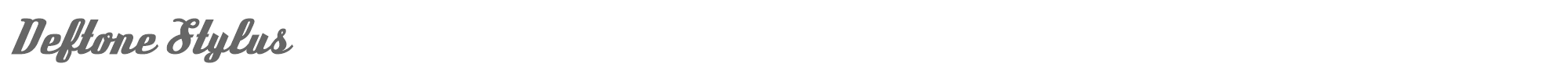 Sample characters Deftone Stylus Font